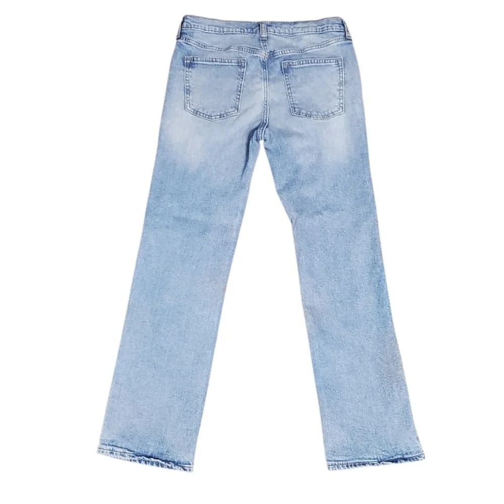 Old Navy Boy's Straight Built In Flex Light Blue Denim Jeans Kids 14 Plus